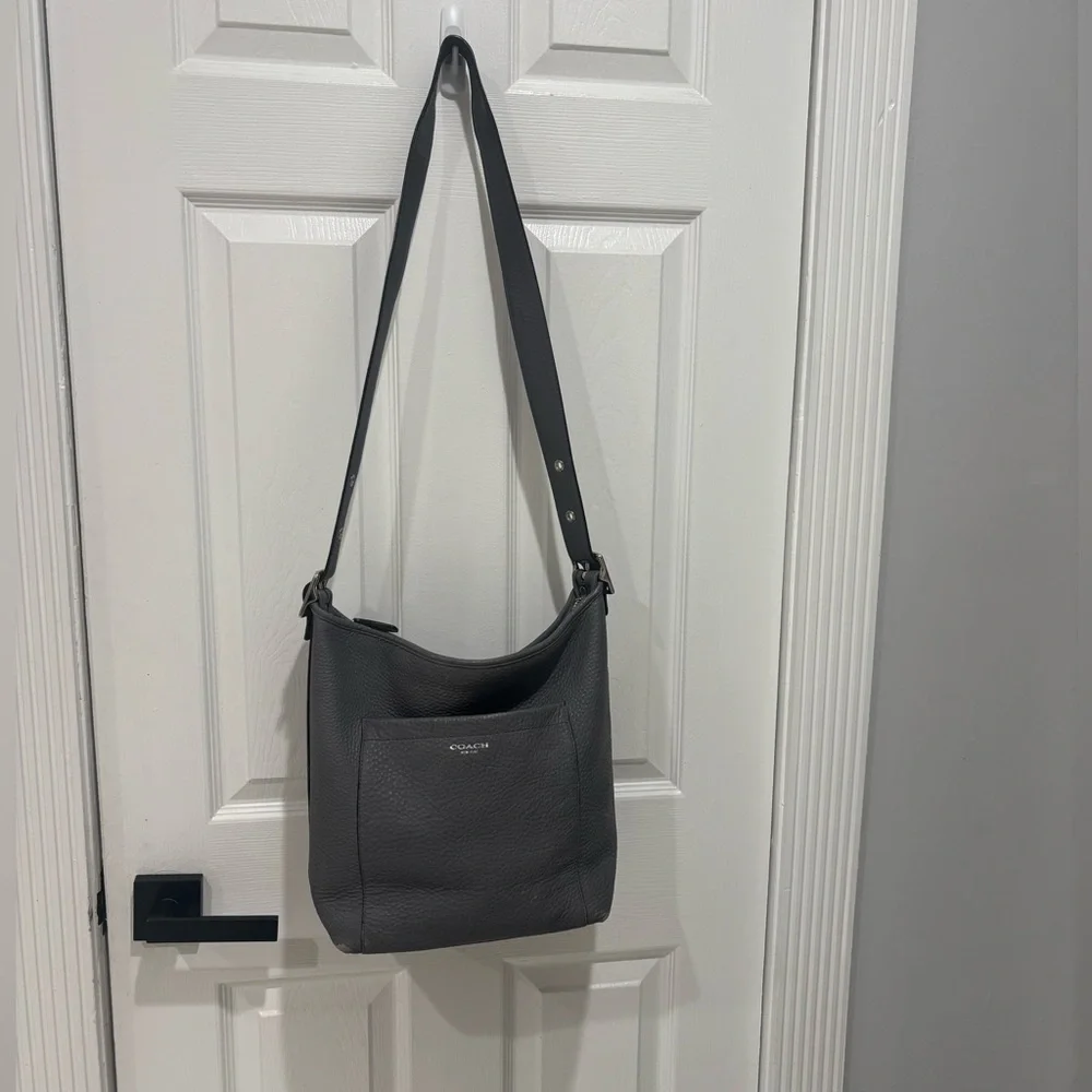 Coach Legacy Silver gray Leather Crossbody